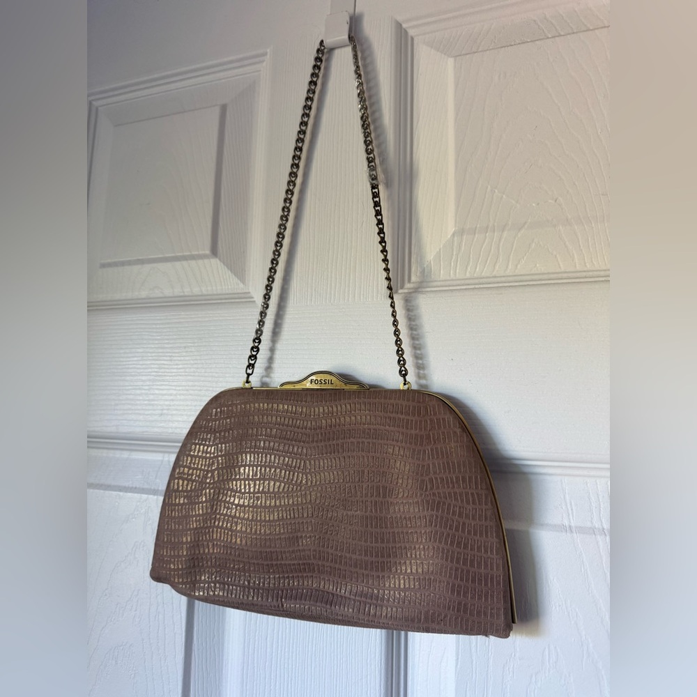 Fossil Embossed Chain Bag - Picture 4 of 9